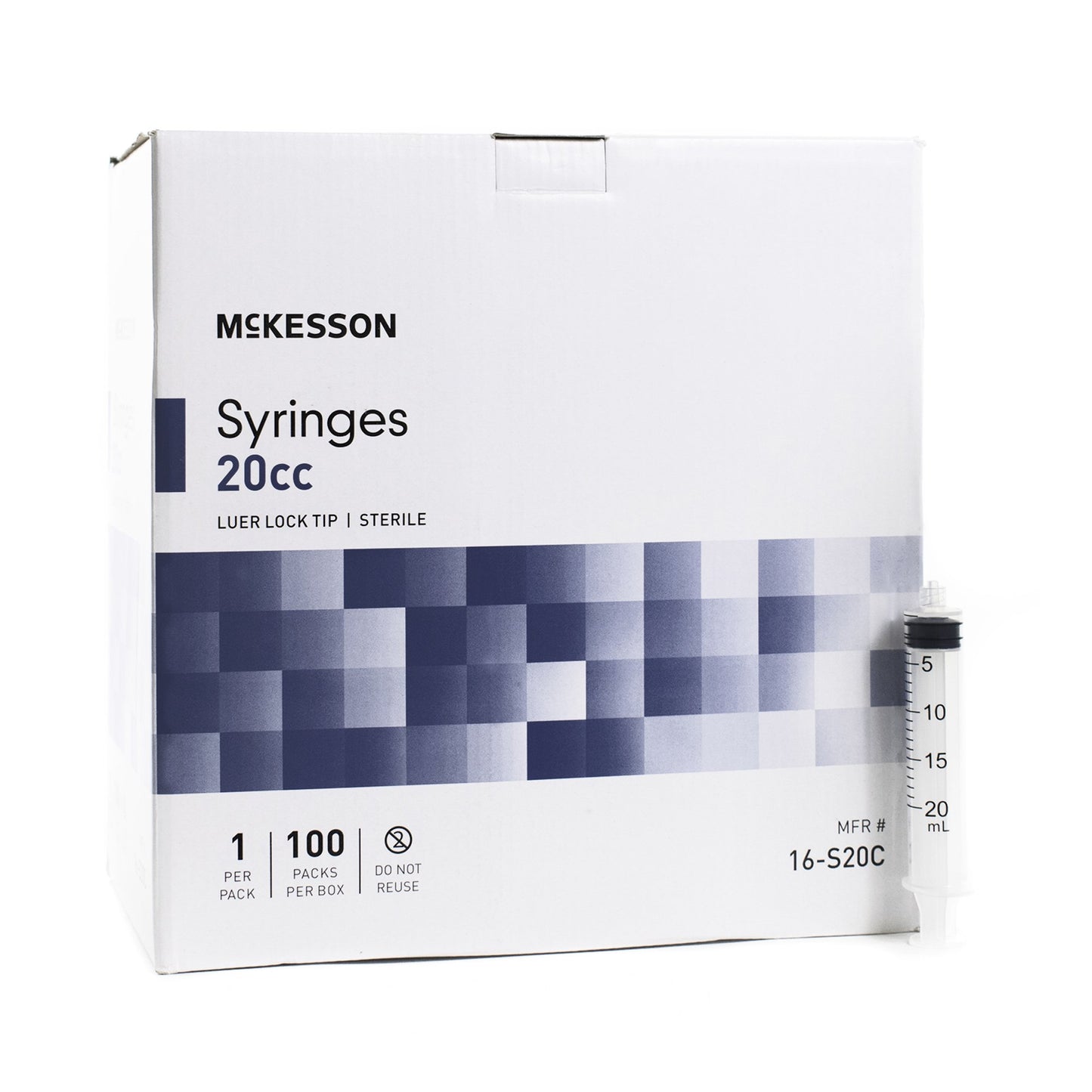 Syringe, Ll 20cc (100/bx 8bx/cs)
