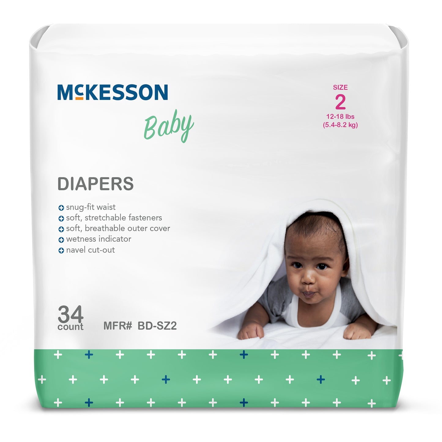 Diaper, Baby Sz2 12-18 Lbs (34/bg 4bg/cs)