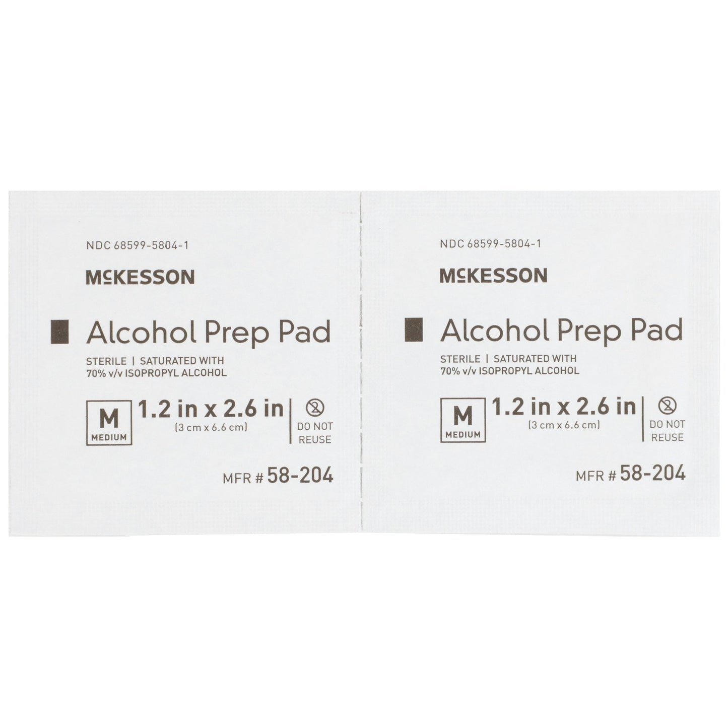 Pad, Alcohol Prep Str Med (200/bx 20bx/cs)