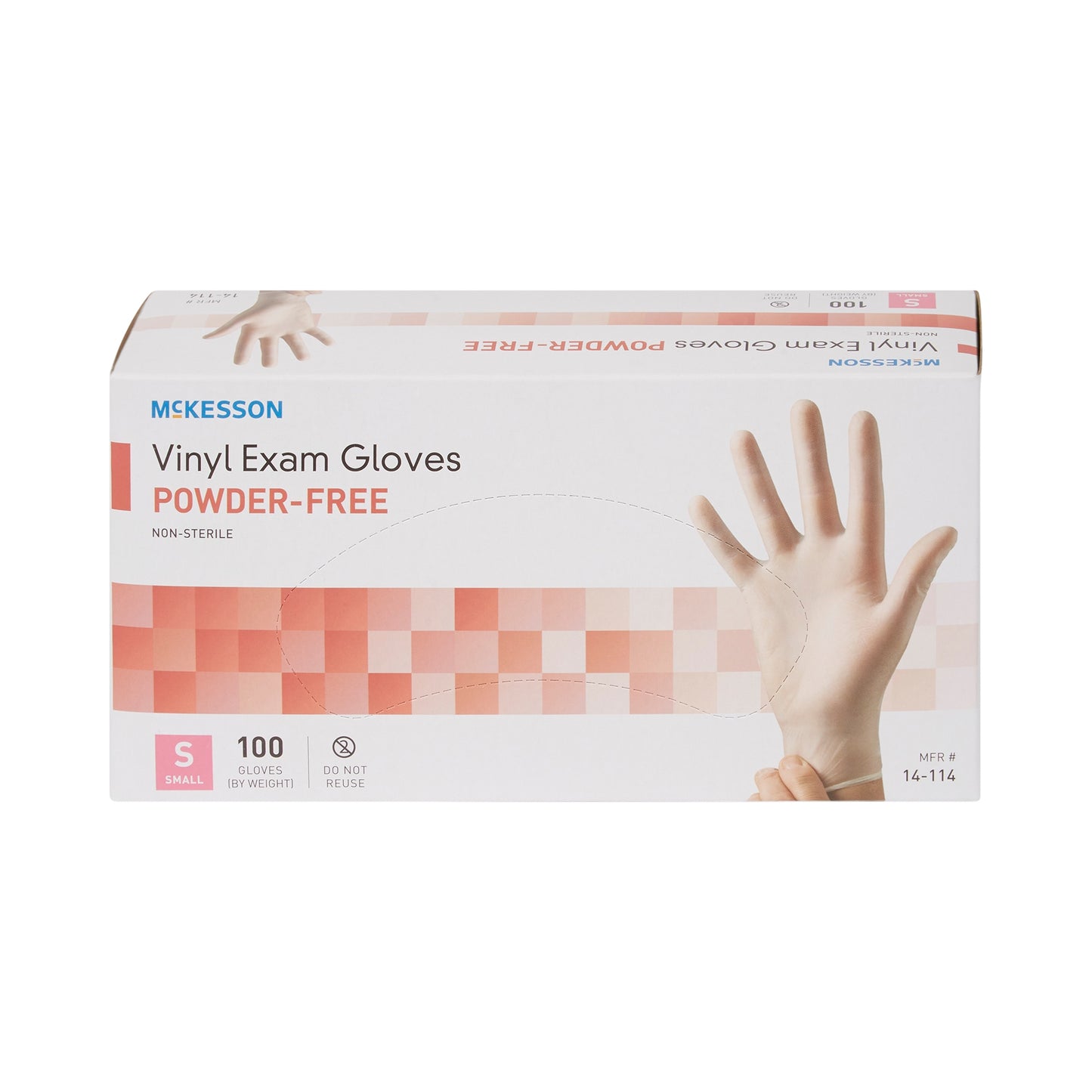 Glove, Exam Vnyl Sm N/s (100/bx 10bx/cs)