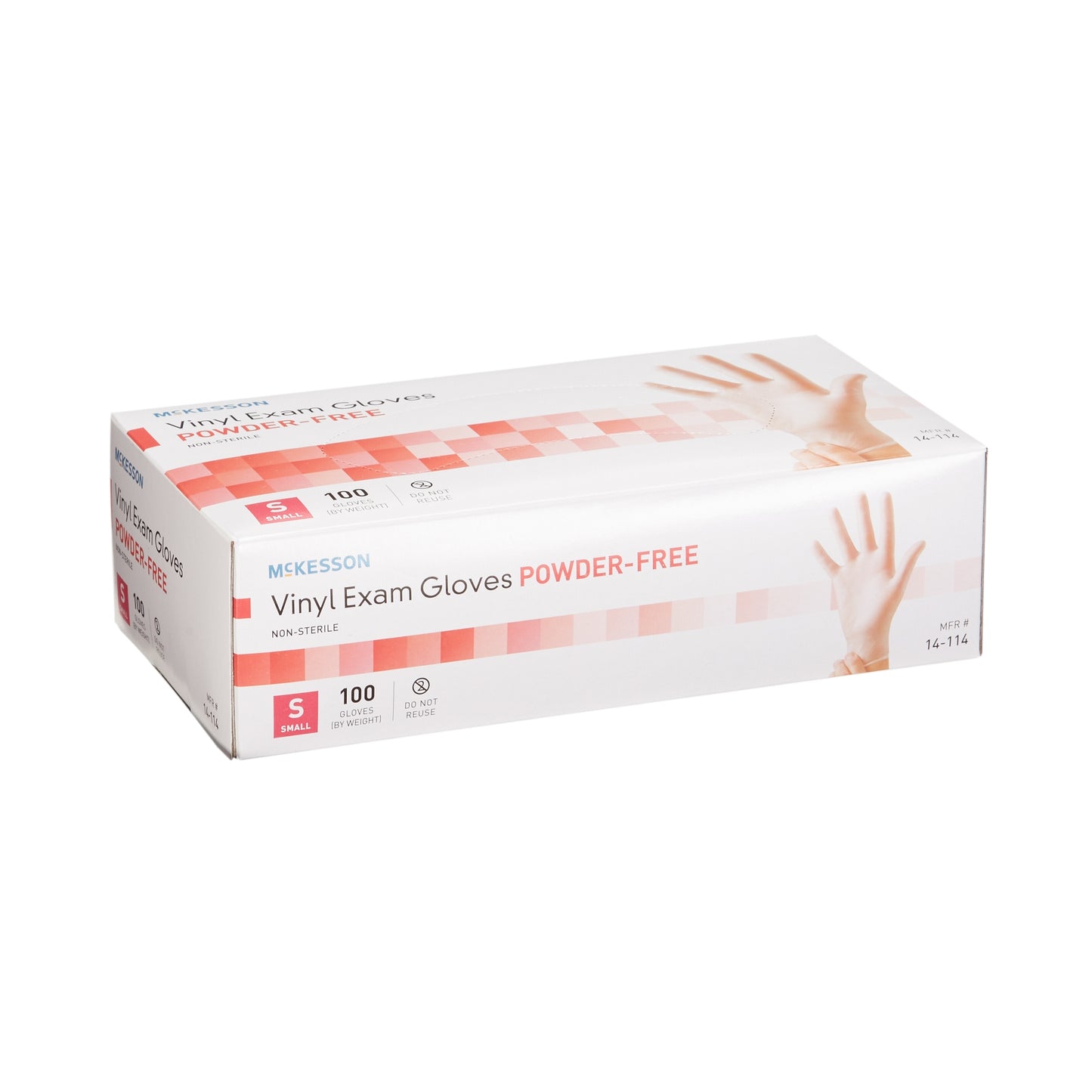 Glove, Exam Vnyl Sm N/s (100/bx 10bx/cs)