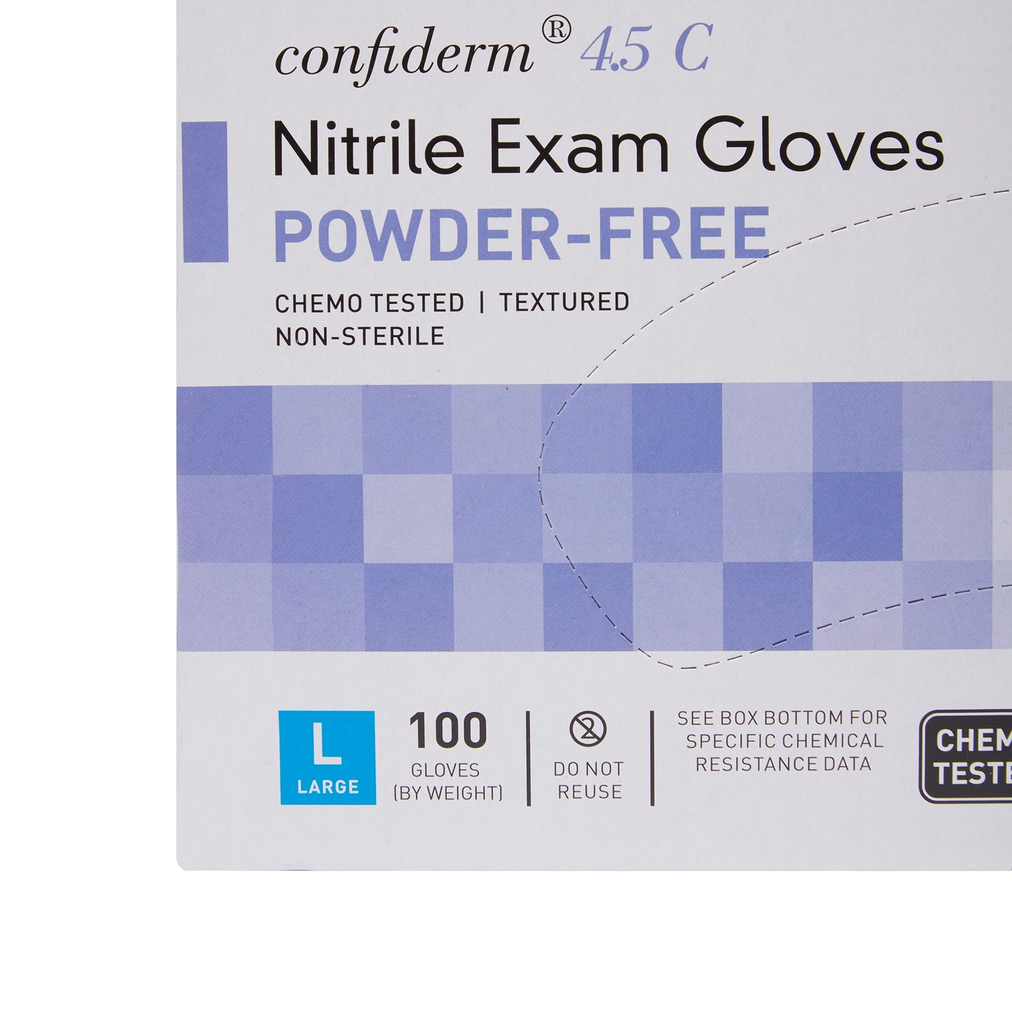 Glove, Exam Ntrl Lg N/s Chemo 4.5c (100/bx 10bx/cs)