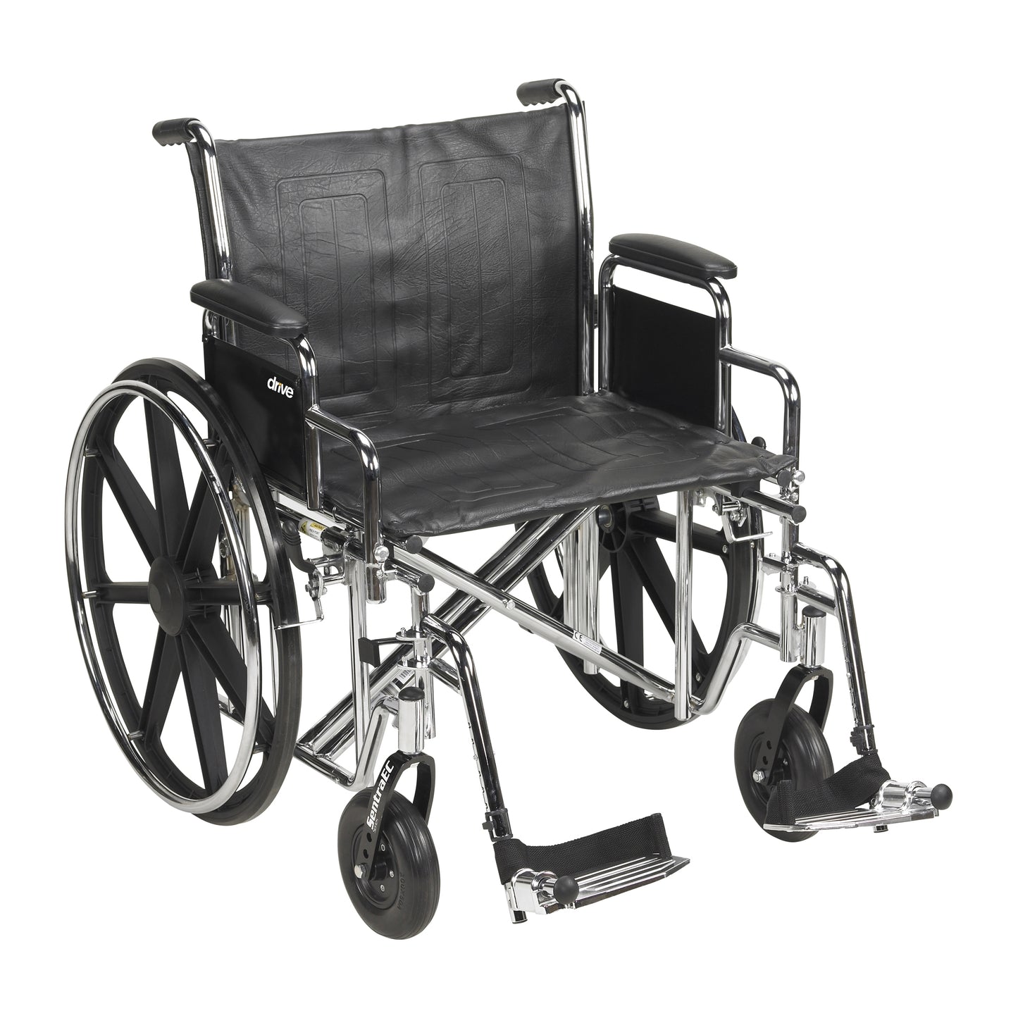 Wheelchair, Hd Dual Cross Brace Dda Sf 22" 450lbs