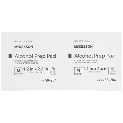 Pad, Alcohol Prep Str Med (200/bx 20bx/cs)