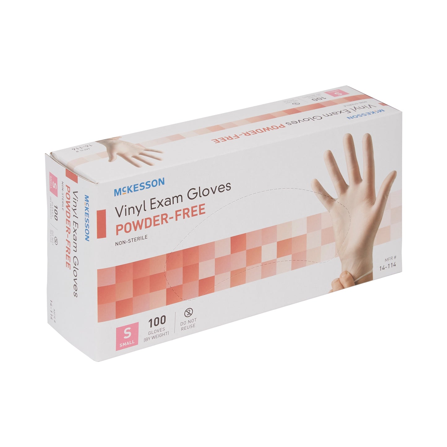 Glove, Exam Vnyl Sm N/s (100/bx 10bx/cs)