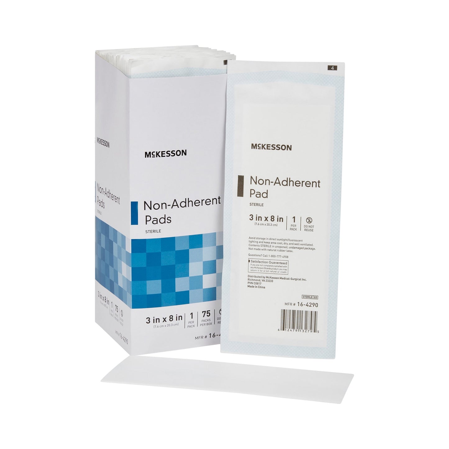 Dressing, N/adher Str 8x3 Lf (75/bx 8bx/cs) Mgm16
